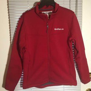 2010 Vancouver OLYMPIC GAMES WOMENS RED JACKET SZ SMALL - BELIEVE - CTV